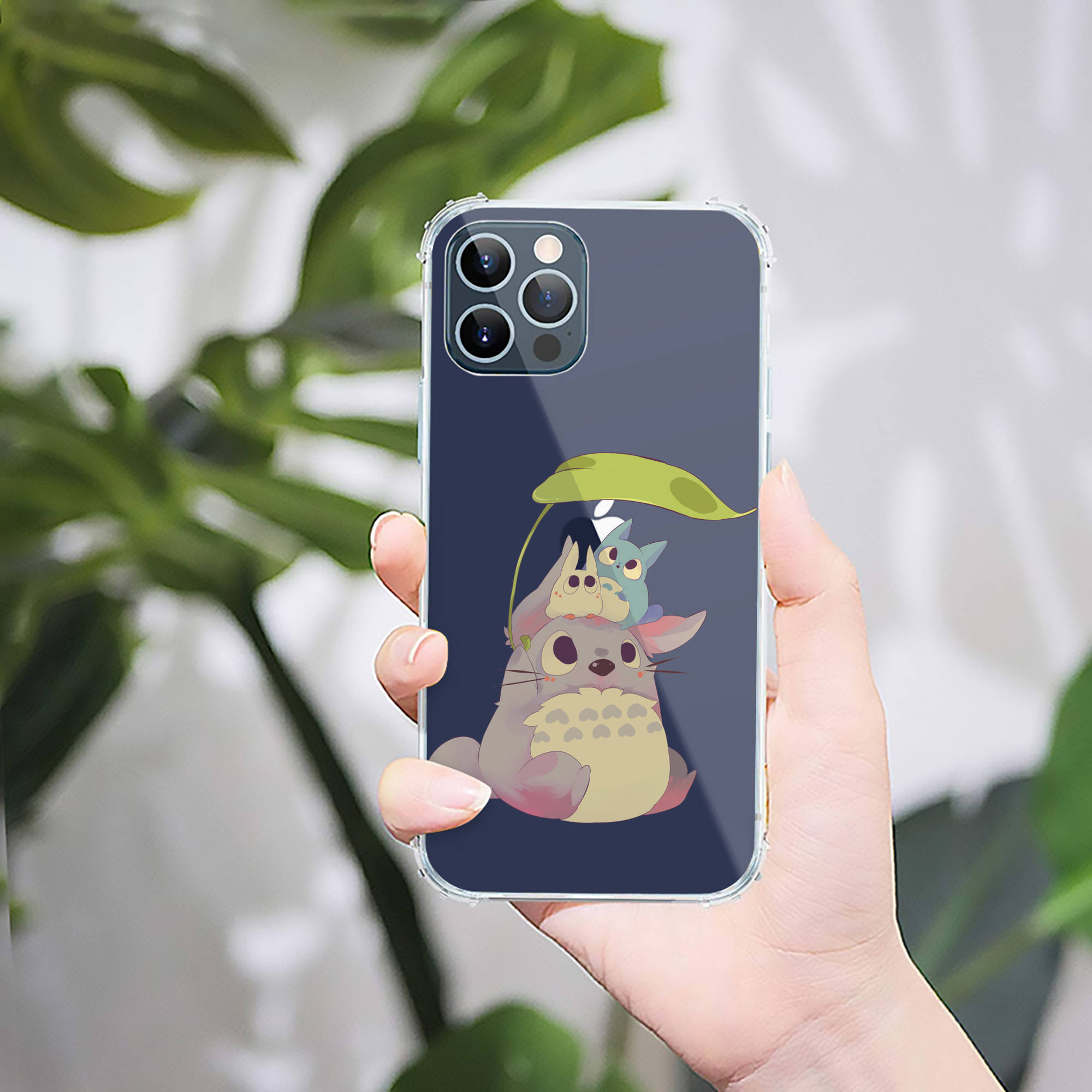 （画像用） となりのトトロ 草壁メイ 草壁サツキ My Neighbor Totoro Satsuki Kusakabe Mei Kusakabe 【iPhone 12シリーズ対応】透明スマホケース（クリアソフトケース）